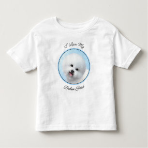 Bichon Frise-schildering - Cute Original Dog Art Kinder Shirts