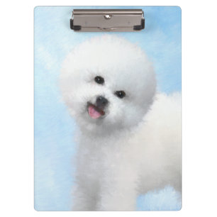 Bichon Frise-schildering - Cute Original Dog Art Klembord