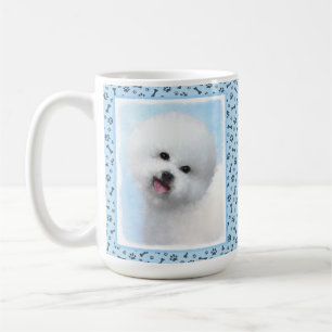 Bichon Frise-schildering - Cute Original Dog Art Koffiemok