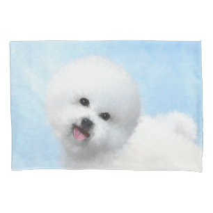 Bichon Frise-schildering - Cute Original Dog Art Kussensloop