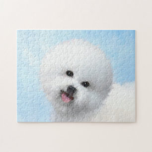 Bichon Frise-schildering - Cute Original Dog Art Legpuzzel