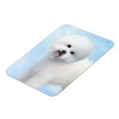 Bichon Frise-schildering - Cute Original Dog Art Magneet (Linkerzijde)