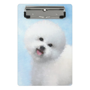 Bichon Frise-schildering - Cute Original Dog Art Mini Klembord