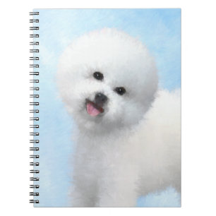 Bichon Frise-schildering - Cute Original Dog Art Notitieboek