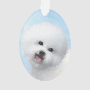 Bichon Frise-schildering - Cute Original Dog Art Ornament