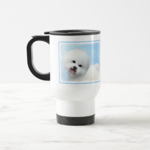 Bichon Frise-schildering - Cute Original Dog Art Reisbeker