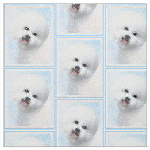 Bichon Frise-schildering - Cute Original Dog Art Stof