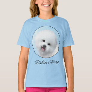 Bichon Frise-schildering - Cute Original Dog Art T T-shirt