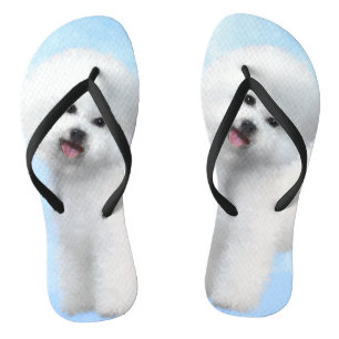 Bichon Frise-schildering - Cute Original Dog Art Teenslippers