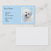 Bichon Frise-schildering - Cute Original Dog Art Visitekaartje (Voorkant / Achterkant)