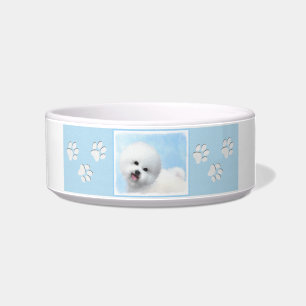 Bichon Frise-schildering - Cute Original Dog Art Voerbakje