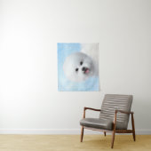 Bichon Frise-schildering - Cute Original Dog Art Wandkleed (In situ)