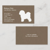 Bichon Frise Silhouette Visitekaartje (Voorkant / Achterkant)