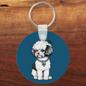 Bichon Frise Sleutelhanger (Voorkant)