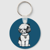 Bichon Frise Sleutelhanger (Achterkant)