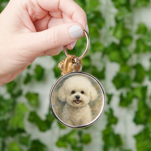 Bichon Frisé Sleutelhanger (Hand)