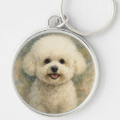 Bichon Frisé Sleutelhanger (Voorkant)