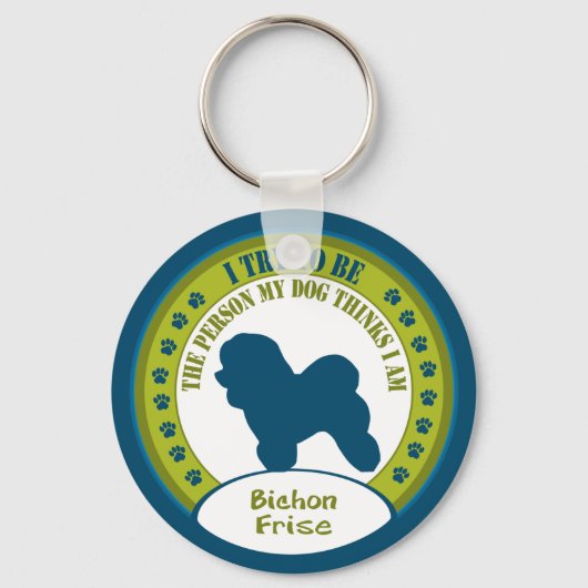 Bichon Frise Sleutelhanger (Voorkant)
