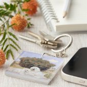 Bichon Frise Sleutelhanger (Voorkant Rechts)