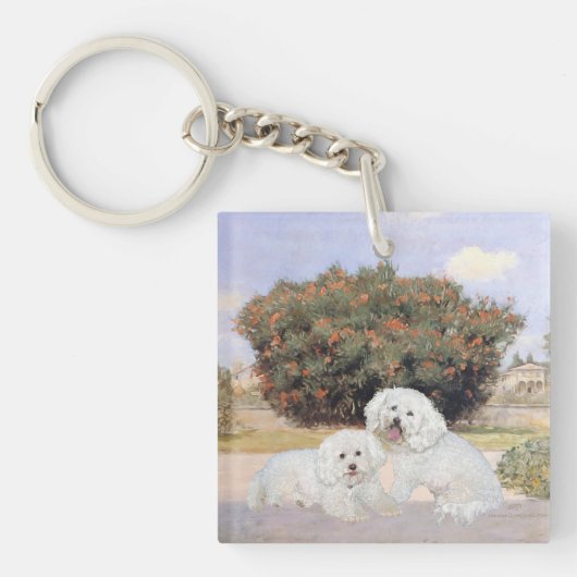 Bichon Frise Sleutelhanger (Voorkant)