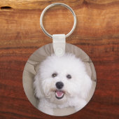 Bichon Frise Sleutelhanger (Voorkant)