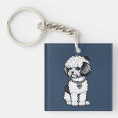 Bichon Frise Sleutelhanger (voorkant)