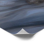 Bichon Frise Snowy Sleigh Kerst Decor Poster (Hoek)