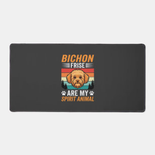 Bichon Frise Spirit Dier Retro Hond Bureaumat