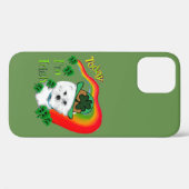 Bichon Frise St Patricks Case-Mate iPhone Case (Achterkant (horizontaal))