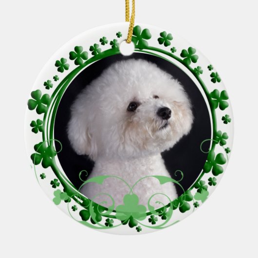 Bichon Frise St. Patrick's Day Ornament (Voorkant)