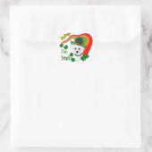 Bichon Frise St. Patrick's Day Ronde Sticker (Tas)