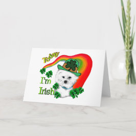 Bichon Frise St Patricks Kaart