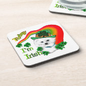 Bichon Frise St Patricks Onderzetter (Linkerzijde)