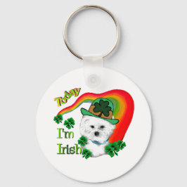 Bichon Frise St Patricks Sleutelhanger