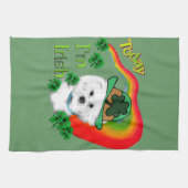Bichon Frise St Patricks Theedoek (Horizontaal)