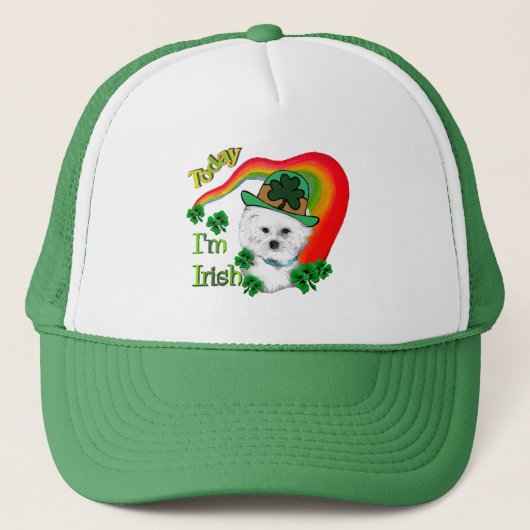 Bichon Frise St Patricks Trucker Pet (Voorkant)