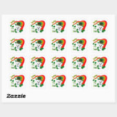 Bichon Frise St Patricks Vierkante Sticker (Vel)
