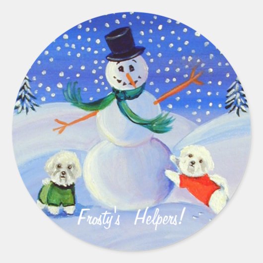 Bichon Frise Stickers (Voorkant)