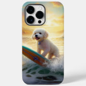 Bichon Frise Strand Surfen Schilderij Case-Mate iPhone Case (Achterkant)