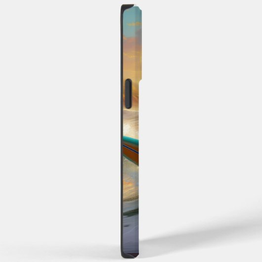 Bichon Frise Strand Surfen Schilderij Case-Mate iPhone Case (Achterkant / Rechts)