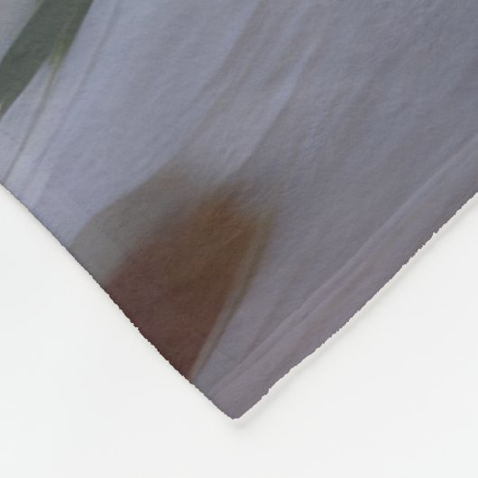 Bichon Frise Strand Surfen Schilderij Fleece Deken (Hoek)