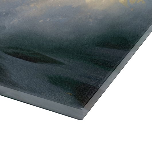 Bichon Frise Strand Surfen Schilderij Snijplank (Hoek)