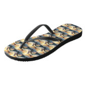 Bichon Frise Strand Surfen Schilderij Teenslippers (Schuin)