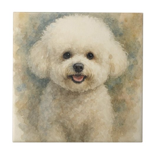 Bichon Frise Tegeltje (Voorkant)