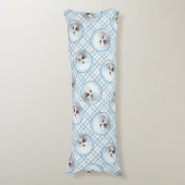 Bichon Frise Tenerife Schilderij Witte Schattigee  Lichaamskussen (Voorkant Verticaal)