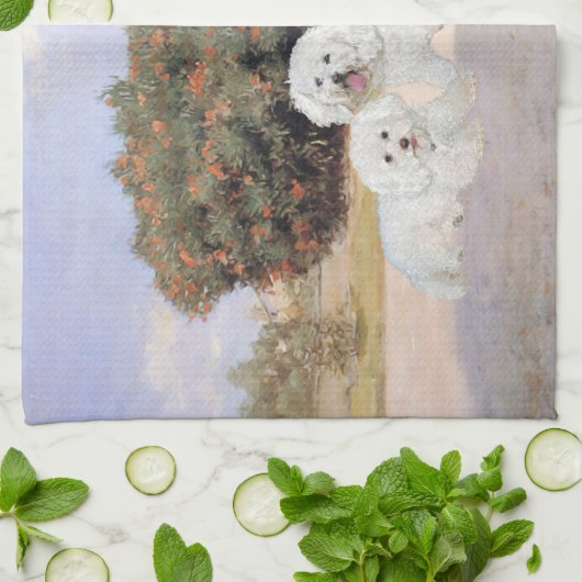 Bichon Frise Theedoek (Gevouwen)