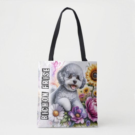Bichon Frise Tote Bag (Voorkant)