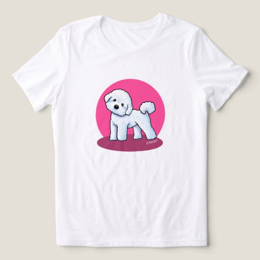 Bichon Frise Tri-Blend Shirt (Design voorkant)