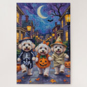 Bichon Frise Trick-or-Treating Halloween kostuums Legpuzzel (Verticaal)