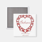 Bichon Frise True Love Magneet (Voorkant / Achterkant)